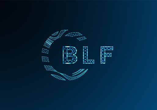 BLF low poly letter logo vector design. BLF lower poly logo design. BLF unique low poly logo design.