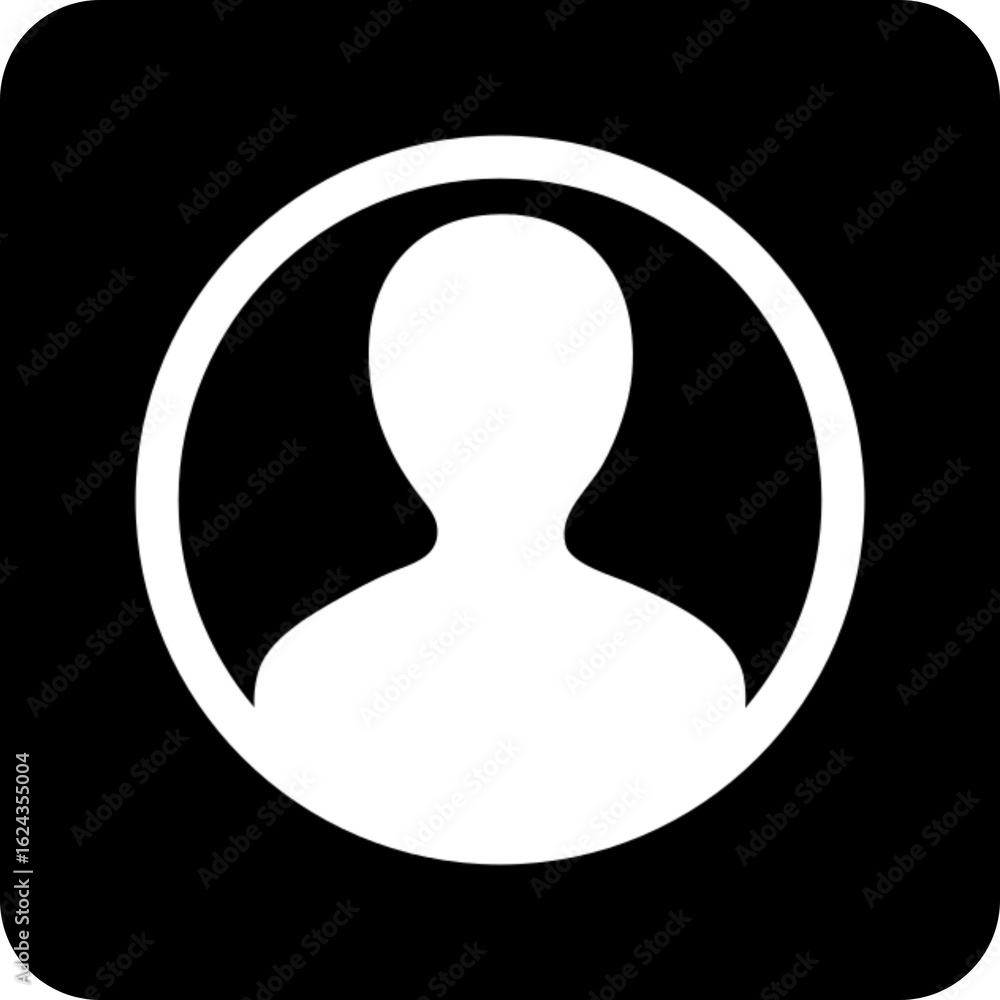 Poster simple user icon for profiles and accounts