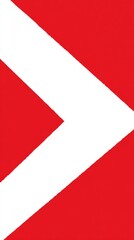 Right Arrow Sign In Red And White Colors