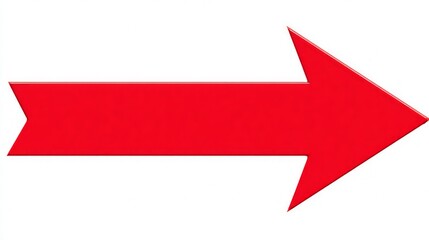 Bright Red Arrow Graphic Design