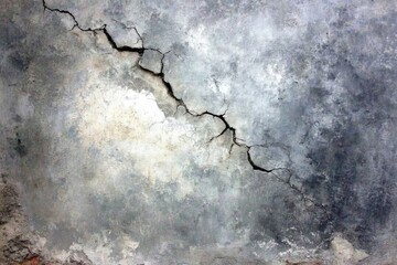 Obraz premium Cracked gray concrete surface (3)