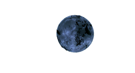 Bats Flying Around Full Moon on Green Screen Background