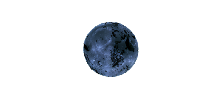 Bats Flying Around Full Moon on Green Screen Background