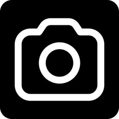 Digital Photo Camera Icon for Photography and Imaging