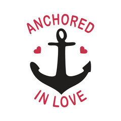 Anchored in Love: A Romantic Graphic Design
