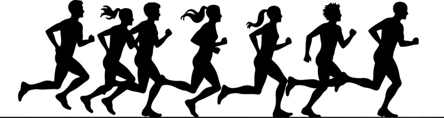 Dinosaur Silhouettes in Various Prehistoric Poses