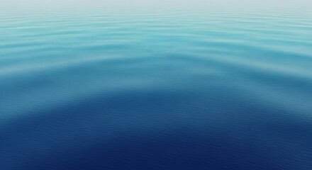 Serene Ocean Surface with Gradient Blue Tones and Subtle Ripples of water