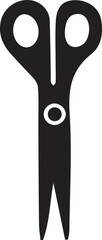 A black vector of a scissor