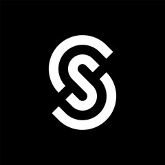Letter SS creative simple monogram logo