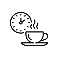 Coffee break time icon