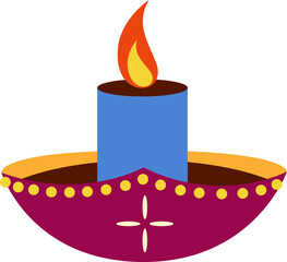 Diwali Lamp Illustration
