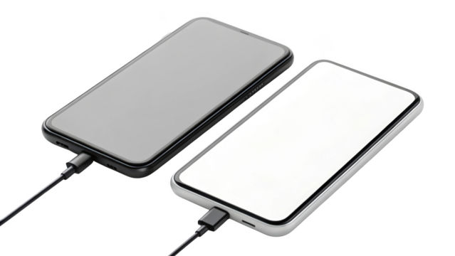 Smartphone charging on transparent