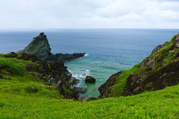 石垣島　御神崎から見る海の風景　沖縄