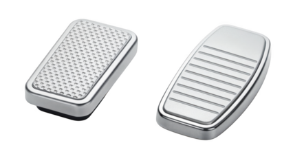 different style Metal Foot Pedal isolated on transparent