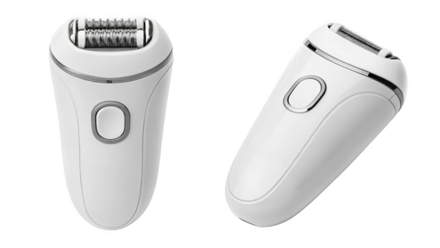 different style Modern epilator isolated on transparent