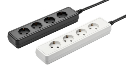 different style Power Strip isolated on transparent