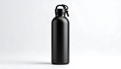 Black stainless steel water bottle (1)