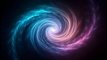 Vibrant cosmic swirl of nebula and starlight