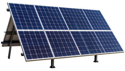 High-quality PNG of a solar panel isolated on a transparent or white background