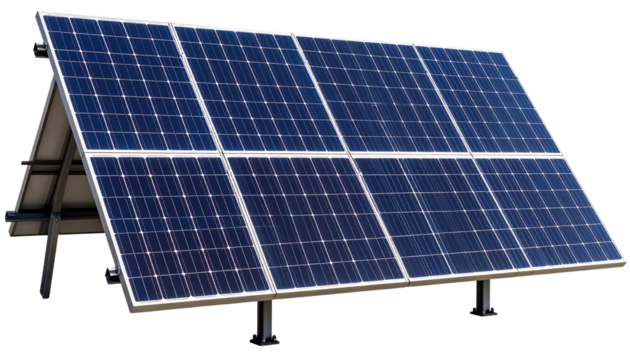 High-quality PNG of a solar panel isolated on a transparent or white background