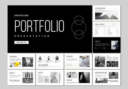 Modern Editable Minimal Architecture Portfolio Presentation Template