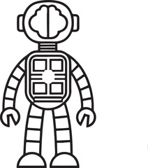 Abstract geometric shape with bold lines and vibrant color accents silhouette