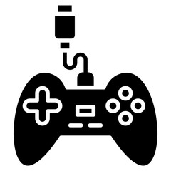 Gamer glyph icon