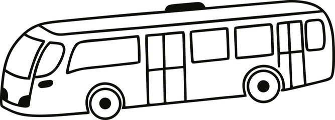 bus isolated on white background