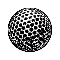 Golf ball graphic design