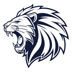 lion head vector