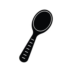 spoon vector flat illustration on white background.