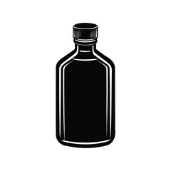 empty bottle isolated on white background