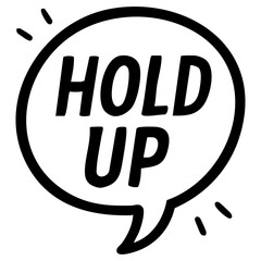 Emotional comic word art – hand drawn speech bubbles on transparent background for design use.