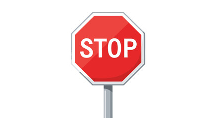 Stop Sign Vector Illustration
