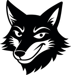 coyote smirking with one eyebrow raised expression