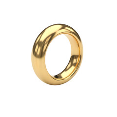 Elegant polished gold wedding band showcasing timeless luxury and commitment, perfect for celebrating eternal love and milestone anniversaries.