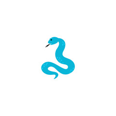 Cute cartoon exotic snake vector illustration 