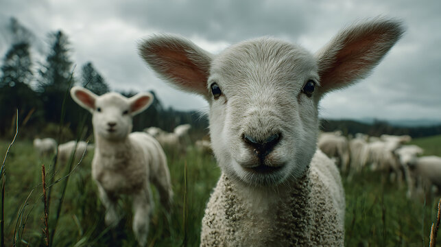 cute baby lamb wallpaper