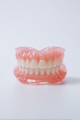 Fototapeta premium A detailed dental model is prominently displayed against a plain background