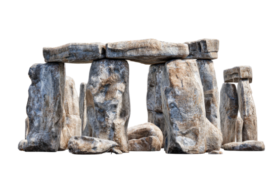 Stonehenge-like structure, detailed stones