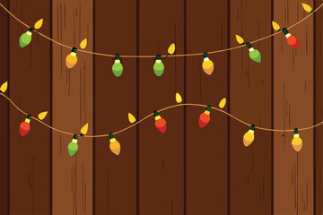Fototapeta premium soft glowing strands of christmas lights draped a (1).eps