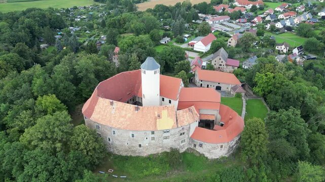 view from the castle sch&ouml;nfels zwickau east germany 4k Video Frequency 