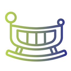 Line Gradient Rocking Cradle