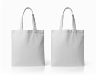 White Blank Canvas Tote Bag Mockup
