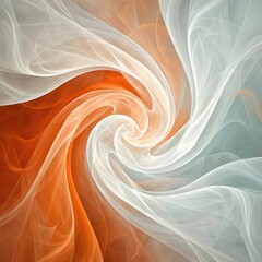 Dynamic Flow of Smoke and Light in Vibrant Abstract Form, fractal flame background