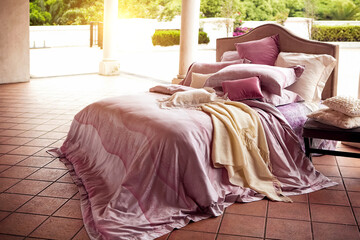 Place in a warm bed outdoors