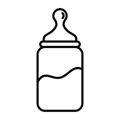 Baby Bottle Outline Icon