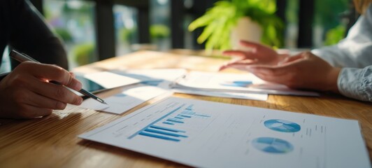 The collaborative discussion focusing on data analysis and business strategies.