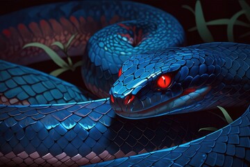close up of a snake transparent Background , Macro Wildlife Photography, Fantasy-Inspired  Snake,
Close-Up of a Vibrant  Snake in Natural Habitat