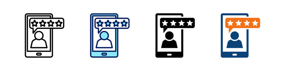 Customer Feedback All In One Icon Multi Styles Vector Set